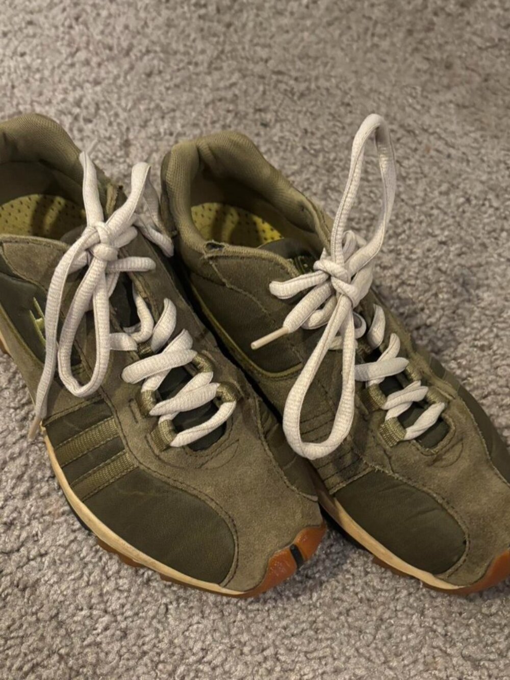 Diesel Women's Khaki and Green Trainers